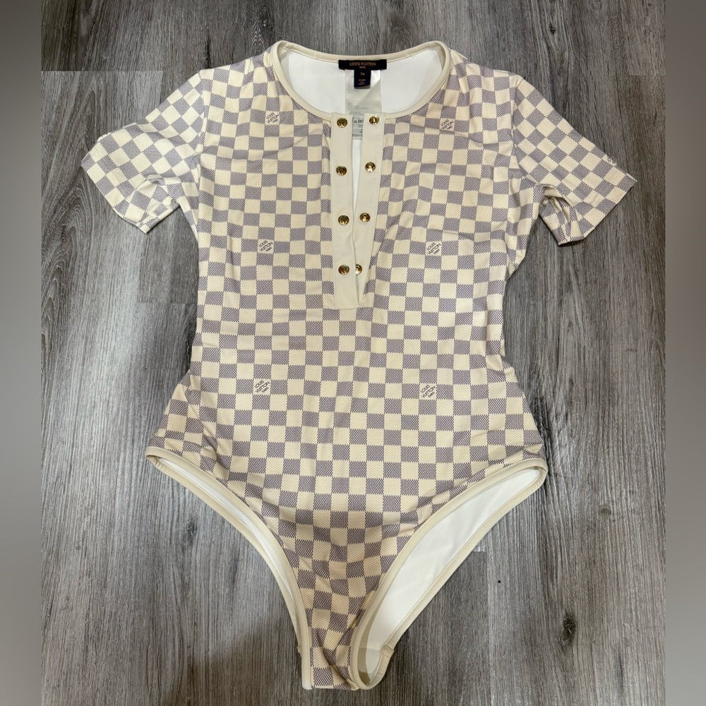 LOUIS VUITTON DAMIER AZUR SWIM/BODY SUIT